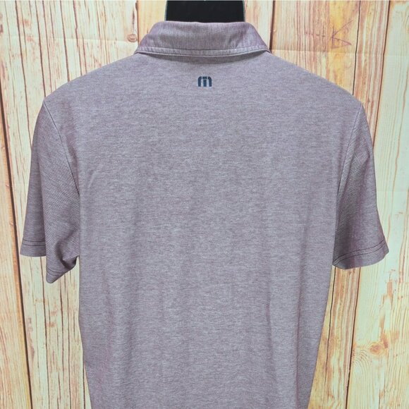 Travis Mathew Mens Maroon Polo Shirt Medium - Picture 2 of 8